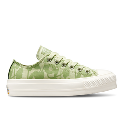 Women Shoes - Converse Chuck Taylor All Star Lift High - Olive Aura-Egret