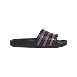 Women Flip-Flops and Sandals - adidas Adilette Slide - Core Black-Matt Purple