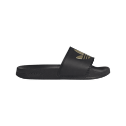 Women Flip-Flops and Sandals - adidas Adilette Slide - Core Black-Matt Gold