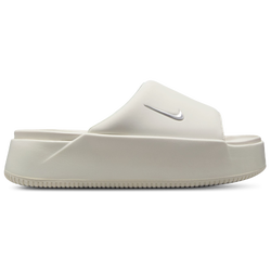 Women Flip-Flops and Sandals - Nike Calm Slide Elevation - Sail-Mtlc Silver-Sail