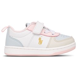 Infants Shoes - Polo Ralph Lauren Court II - White-Lt Pink-Lt Blue