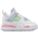 Jordan 4 Retro - Infants Shoes White-Med Soft Pink-Half Blue