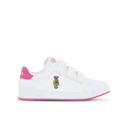 Infants Shoes - Polo Ralph Lauren Heritage Court - White-Baja Pink