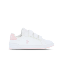 Infants Shoes - Polo Ralph Lauren Heritage Court - White-Lt Pink