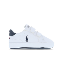 Baby Shoes - Polo Ralph Lauren Heritage Court - White-Navy