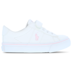 Pre School Shoes - Polo Ralph Lauren Sayer - White-Lt Pink