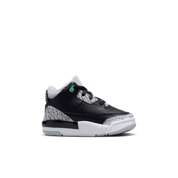 Infants Shoes - Jordan 3 Retro - Black-Green Glow-Wolf Grey