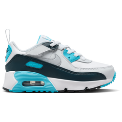 Infants Shoes - Nike Air Max 90 - White-Wolf Grey-Baltic Blue