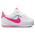 Nike Cortez EasyOn - Infants Shoes White-Laser Fuchsia