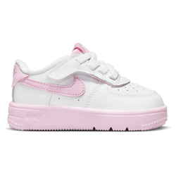 Baby Shoes - Nike Force 1 Low EasyOn - White-Pink Foam-Elemental Pink