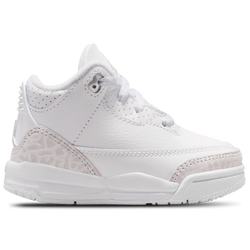 Infants Boots - Jordan 3 Retro - White-Metallic Silver-White