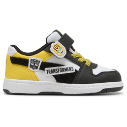 Baby Shoes - Puma Rebound - Puma White-Puma Black-Bright Mango Yellow