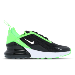 Pre School Shoes - Nike Air Max 270 - Black-Chrome-Green Strike
