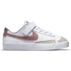 Pre School Shoes - Nike Blazer Low - White-Pink Glaze-White