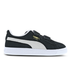 Pre School Shoes - Puma Suede Fat Lace - Black-White