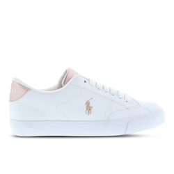 Pre School Shoes - Polo Ralph Lauren Theron Iv - White-Rose Metallic-Rose
