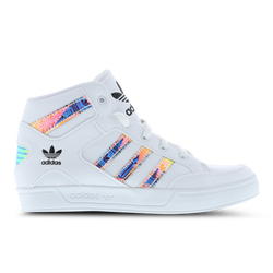 Pre School Shoes - adidas Hardcourt - White-Iridescent