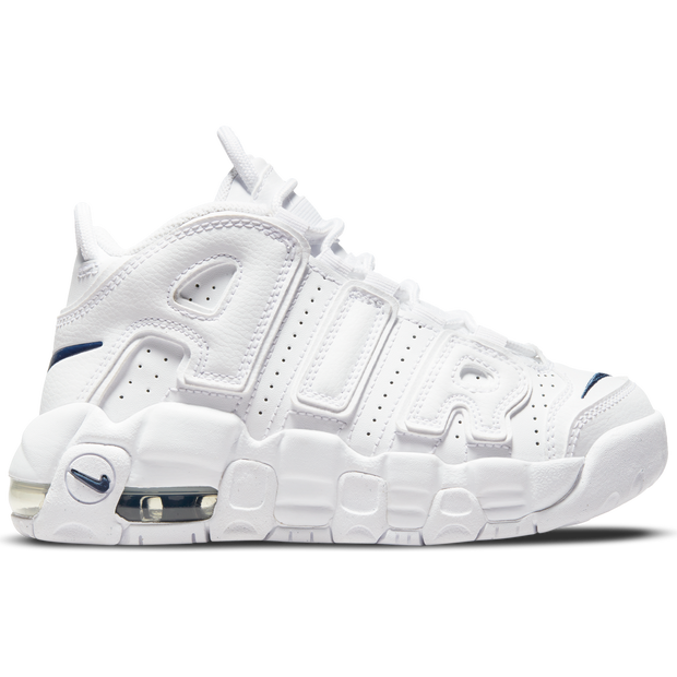 Nike Air More Uptempo White Navy Swoosh (PS) - DH9723-100