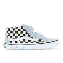 Pre School Shoes - Vans X Skateistan Sk8-mid - Blue-White-Black