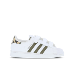 Pre School Shoes - adidas Superstar - White-Olive-White