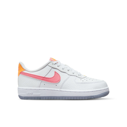 Pre School Shoes - Nike Air Force 1 - White-Coral Chalk-Laser Orange
