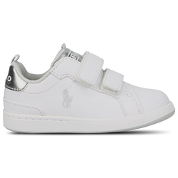 Pre School Shoes - Polo Ralph Lauren Heritage Court Ez - White-Silver-Grey