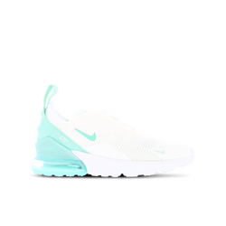 Pre School Shoes - Nike Air Max 270 - Summit White-Emerald Rise-Jade Ice