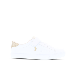 Pre School Shoes - Polo Ralph Lauren Theron - White-Mtllc Gold