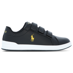 Pre School Shoes - Polo Ralph Lauren Heritage Court - Black-Gold