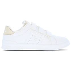 Pre School Shoes - Polo Ralph Lauren Heritage Court - White-Mtllc Gold