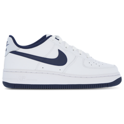 Pre School Shoes - Nike Air Force 1 - White-Midnight Navy-Football Grey