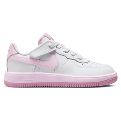 Pre School Shoes - Nike Air Force 1 - White-Pink Foam-Elemental Pink