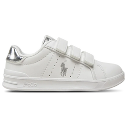 Pre School Shoes - Polo Ralph Lauren Court 3 - White-Silver