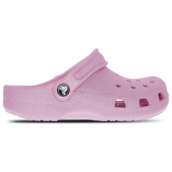 Pre School Flip-Flops and Sandals - Crocs Classic Glitter Clog - Pink Tweed Glitter-Pink Tweed Glitter