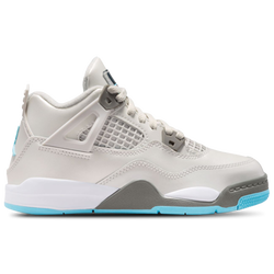 Pre School Shoes - Jordan 4 Retro - Photon Dust-Blue Chill-Flat Pewter