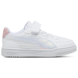 Pre School Shoes - Puma Caven Iii - Puma White-Rosy Outlook-Puma Silver