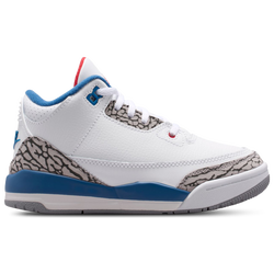 Pre School Shoes - Jordan 3 Retro - White-Varsity Red-True Blue