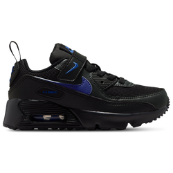 Pre School Shoes - Nike Air Max 90 - Black-Racer Blue-Dark Smoke Grey