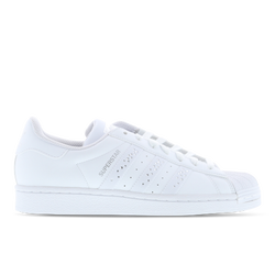 Grade School Shoes - adidas Superstar - White-White-Silver