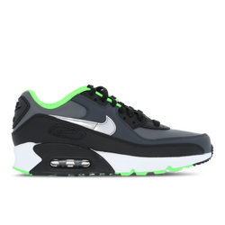 Grade School Shoes - Nike Air Max 90 - Black-Chrome-Dark Smoke Grey