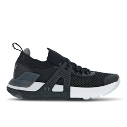 Grade School Shoes - Under Armour Project Rock 4 - Black-White-Grey