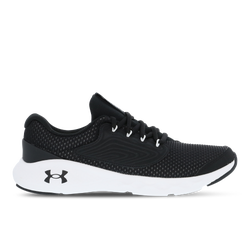Grade School Shoes - Under Armour Charged Vantage - Black-Black-White
