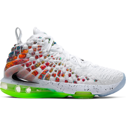 Grade School Shoes - Nike Lebron Xvii - White-Black-Multi-color