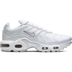 Grade School Shoes - Nike Tuned - White-White-Metallic Silver