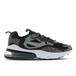 Grade School Shoes - Nike Air Max 270 React - Black-Grey-Black