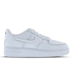 Grade School Shoes - Nike Air Force 1 - White-White-Black