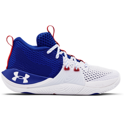 Grade School Shoes - Under Armour Embiid 1 - White-Royal