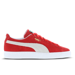 Grade School Shoes - Puma Suede - Red-White