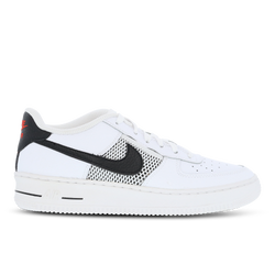 Grade School Shoes - Nike Air Force 1'07 Lv8 - White-Black-Habanero