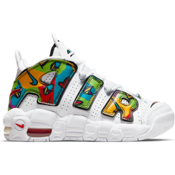 Grade School Shoes - Nike Air More Uptempo '96 - White-Black-Multi